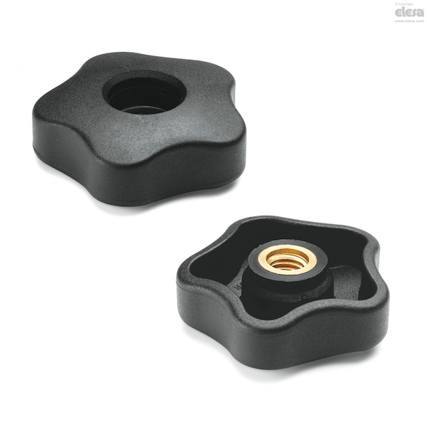 Elesa Brass boss, threaded hole, VCRT.40 FP-M6 VCRT-FP - main